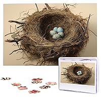 Birds Nest Puzzles 1000 Pieces Jigsaw Puzzles Personalized Puzzle Wooden Picture Puzzle for Adults Photo Puzzle Art Wall Hanging Decor for Birthday Wedding Valentine's Day Anniversary