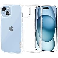 Smartish® iPhone 15 Slim Case - Gripmunk - [Lightweight + Protective] Thin Grip Magnetic Cover with Drop Protection for Apple iPhone 15 - Clearly Clear