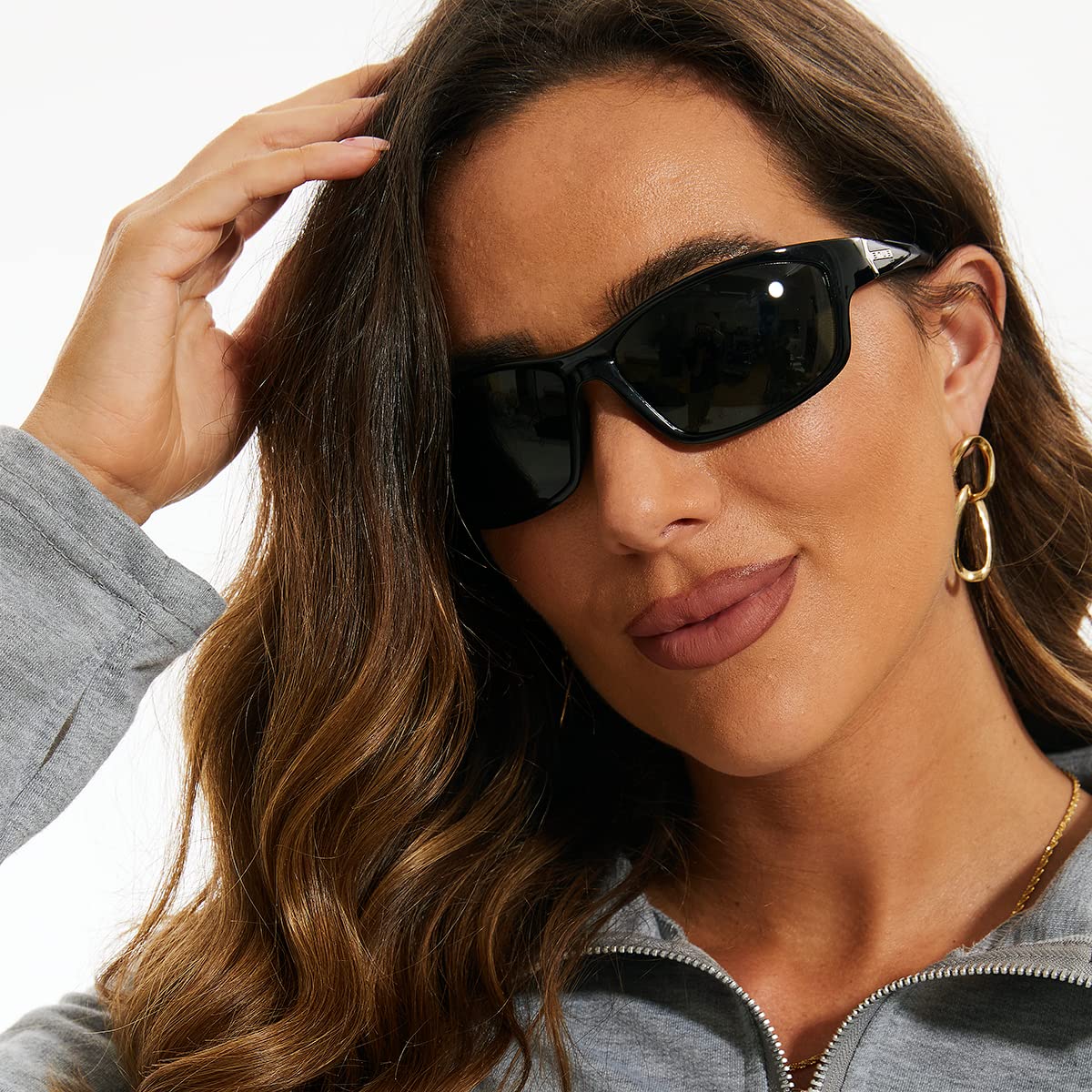 Bnus corning glass lens polarized sunglasses for men & Women italy made w. High Performance Plastic Lens option