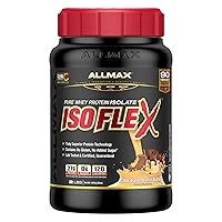 ALLMAX ISOFLEX Whey Protein Isolate, Chocolate Peanut Butter - 2 lb - 27 Grams of Protein Per Scoop - Zero Fat & Sugar - 99% Lactose Free - Gluten Free & Soy Free - Approx. 30 Servings