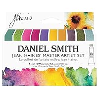 DANIEL SMITH Watercolor, 5ml tubes, Jean Haines Master Artist Set 10 Watercolor Tubes (total 10 pieces) 285610223, 0.17 Fl Oz (Pack of 10)