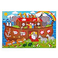 Bigjigs Toys Children's Wooden Noah's Ark Floor Jigsaw Puzzle (48 Piece)