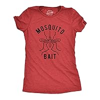 Womens Mosquito Bait Tshirt Funny Camping Campfire Outdoors Bug Bite Graphic Novelty Tee