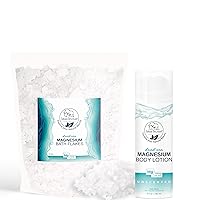 Natural Elephant Ultimate Magnesium Hydration Bundle: Unscented Body Lotion & 2lb Bath Flakes