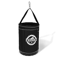 Deadwood Crafted Tools Tool Bag - 150 Pound Capacity Canvas Bucket Lineman Bag - Bucket Truck Accessories Aerial Grunt Bag Utility Sack for Welders, Ironworkers, and Lineman