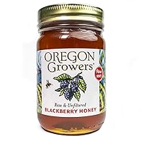 Wild Blackberry Honey - Raw & Unfiltered, Organic, Gluten Free, Pure & Natural Raw Honey, Subtle Flavors & Natural Enzymes, Farm Direct Specialty Foods - 18 Ounce