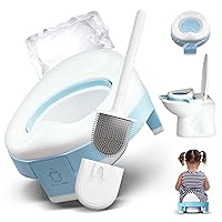Toddler Potty & Toilet Brush & 10 Toilet Bags - Multifunctional Baby Potty - Perfect as Toddler Toilet Seat or Potty Training Toilet