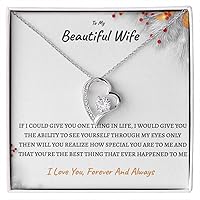 For My Wife Gifts Romantic Necklace For Her To My Future Wife Necklace Soulmate Necklace For Women Christmas Gifts From Husband Birthday Gifts For Wife From Husband To My Badass Wife