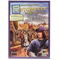 Asmodee | | Carcassonne - Count, King and Consorts | 6th Expansion | Family Game | Board Game | 2-6 Players | from 7+ Years | 40+ Minutes | German