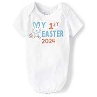 The Children's Place Baby and Newborn Short Sleeve Graphic Bodysuit