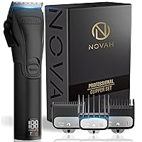 Novah® Professional Hair Clippers for Men, Professional Barber Clippers and Trimmer Set, Mens Cordless Hair Clippers for Barbers Haircut Fading Kit Fade