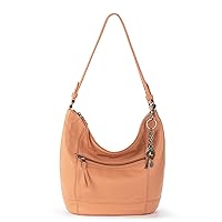 The Sak Sequoia Hobo Bag - Premium Leather Women's Handbag for Everyday And Travel, Durable, Large Purse With Shoulder Bag Strap & Zipper Pocket, Nectar, Nectar, M