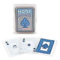 Hoyle Waterproof, Clear Plastic Playing Cards (ONE Blue/Clear Deck)