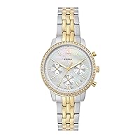 Fossil Neutra Women's Watch with Chronograph Display and Stainless Steel Bracelet Band