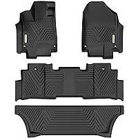 YITAMOTOR Floor Mats Compatible with Honda Odyssey, Custom Fit Floor Liners for 2018-2024 Honda Odyssey, 1st, 2nd & 3rd Row All Weather Protection Black
