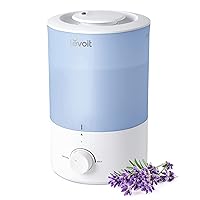 LEVOIT Dual 150 Humidifiers for Bedroom Large Room, 3L Cool Mist Top Fill Essential Oil Diffuser for Baby Nursery and Plants, 360° Nozzle, Quiet Rapid Ultrasonic Humidification for Home, Blue