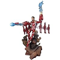 Diamond Select Toys Marvel Gallery: Avengers Infinity War: Iron Man Mk50 Unmasked Deluxe PVC Figure, 9