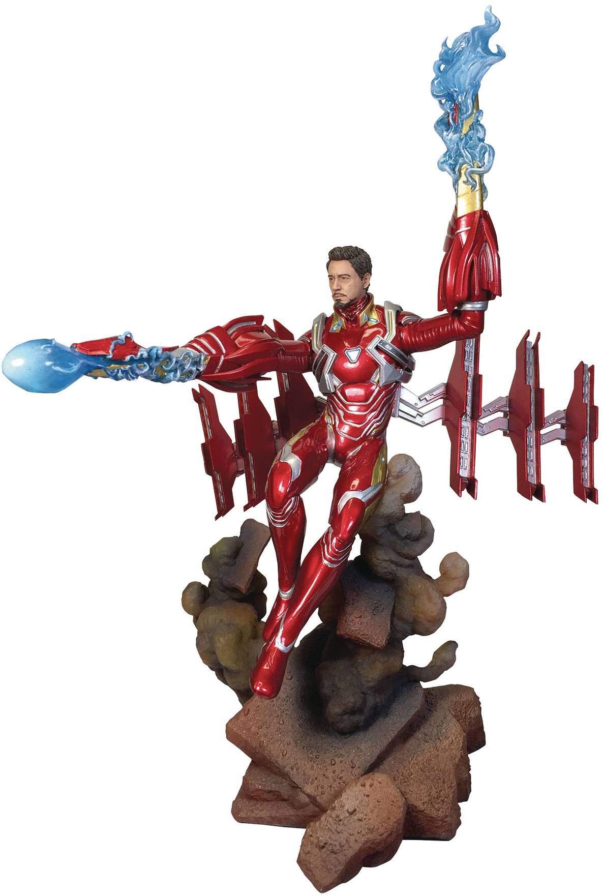 DIAMOND SELECT TOYS Marvel Gallery: Avengers Infinity War: Iron Man Mk50 Unmasked Deluxe PVC Figure, 9