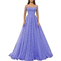 Off Shoulder Sequin Prom Dresses for Teens Lavender Long Sparkly Evening Ball Gown Size 0