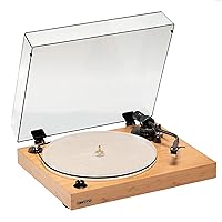 Fluance RT85N Reference High Fidelity Vinyl Turntable Record Player with Nagaoka MP-110 Cartridge Acrylic Platter Speed Control Motor High Mass MDF Wood Plinth Vibration Isolation Feet - Lucky Bamboo