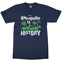 Kindergarten is History | Funny Dinosaur Graduation Youth T-Shirt