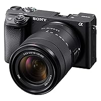 Sony Alpha a6400 Mirrorless Camera: Compact APS-C Interchangeable Lens Digital Camera with Real-Time Eye Auto Focus, 4K Video, Flip Screen & 18-135mm - E Mount Compatible Cameras ILCE-6400M/B Sony Alpha a6400 Mirrorless Camera: Compact APS-C Interchangeable Lens Digital Camera with Real-Time Eye Auto Focus, 4K Video, Flip Screen & 18-135mm - E Mount Compatible Cameras ILCE-6400M/B