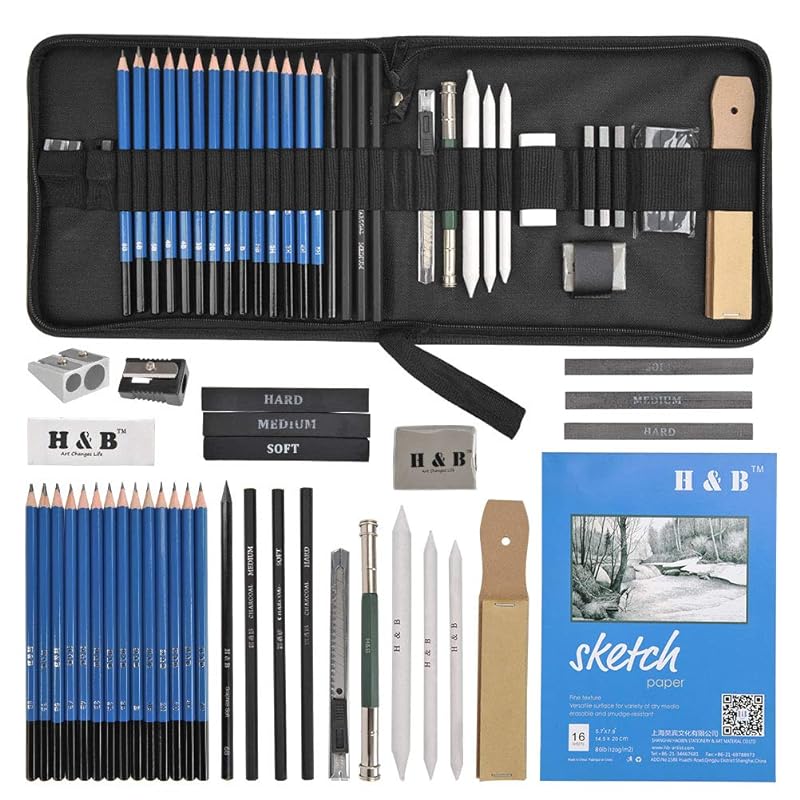 Nataraj Drawing Pencils | Set of 12 Different Grades - CraftsVillage™  MarketHUB