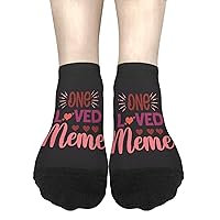 One Loved Meme No Show Socks For Women Short For Mens Socks