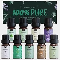 Essential Oils Set-Essential Oils for Diffuser for Home, Diffuser Oils Scents for Aromatherapy,Laundry,Candle&Soap Making,Humidifiers 9 X 10ML