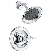 Delta Faucet Windemere 14-Series Shower Faucet Set, Shower Handle, Chrome Shower Faucet, Delta Shower Trim Kit, Chrome BT14296 (Valve Not Included)