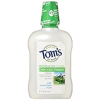 Tom's of Maine Long Lasting Wicked Fresh Mouthwash, Cool Mountain Mint - 16 oz - 2 pk
