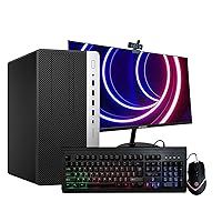 HP ProDesk 600G4 Tower Desktop Computer | Intel i7-8700 (3.4) | 16GB DDR4 RAM | 1TB SSD Solid State | Windows 11 Professional | New 24in LCD Monitor | Home or Office PC (Renewed)