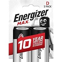 Energizer Battery D/LR20 Max 2-pak, 235384