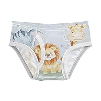 Baby Boys' Briefs Toddler Boys Underwear 100% Cotton Soft Animal Cartoon 2T