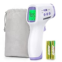 Digital Infrared Thermometer for Adults and Kids Baby Babies Forehead Thermometer Touchless Basal Thermometer No Touch Fever Instant Read Thermometers for Humans, Home, Offices, School, Shopping Mall
