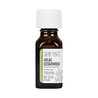 Aura Cacia Atlas Cedarwood Essential Oil, 0.5 Fluid Ounce, Packaging May Vary