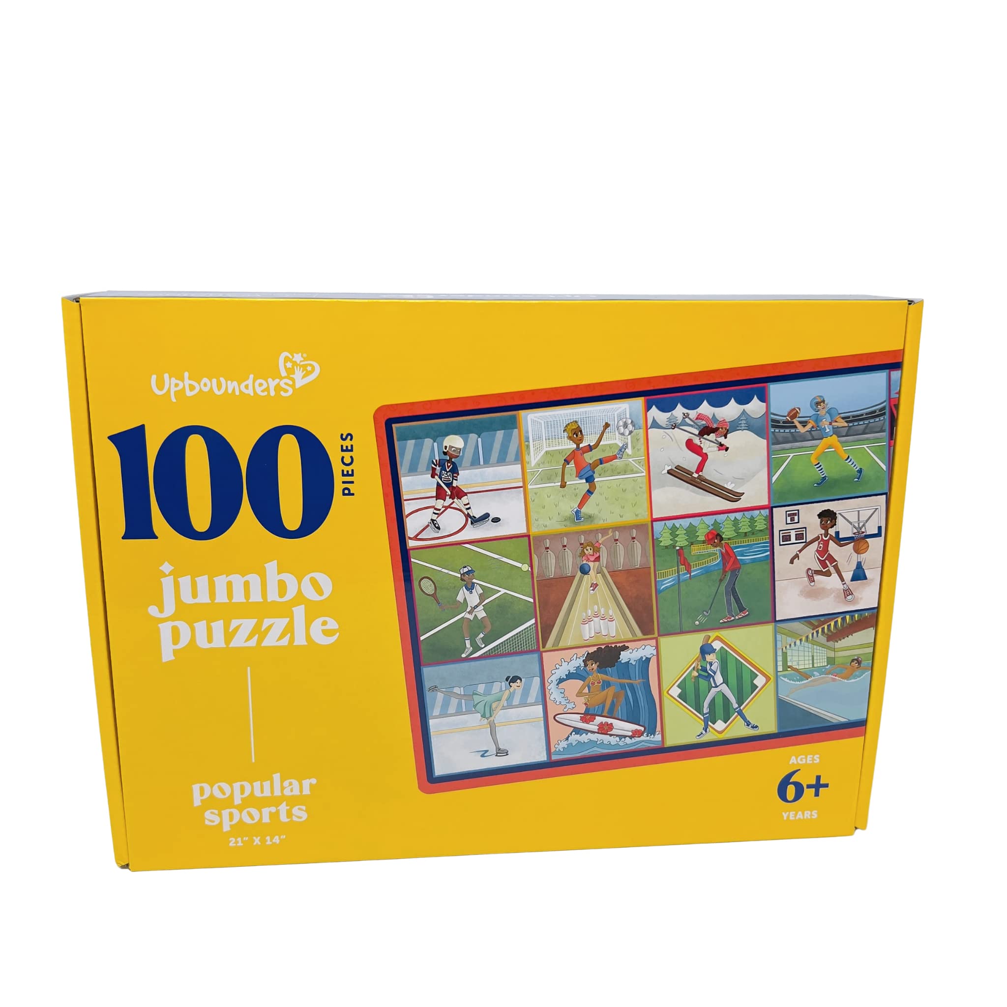 Upbounders: Popular Sports -100 pc Puzzle for Kids, (Multicultural)