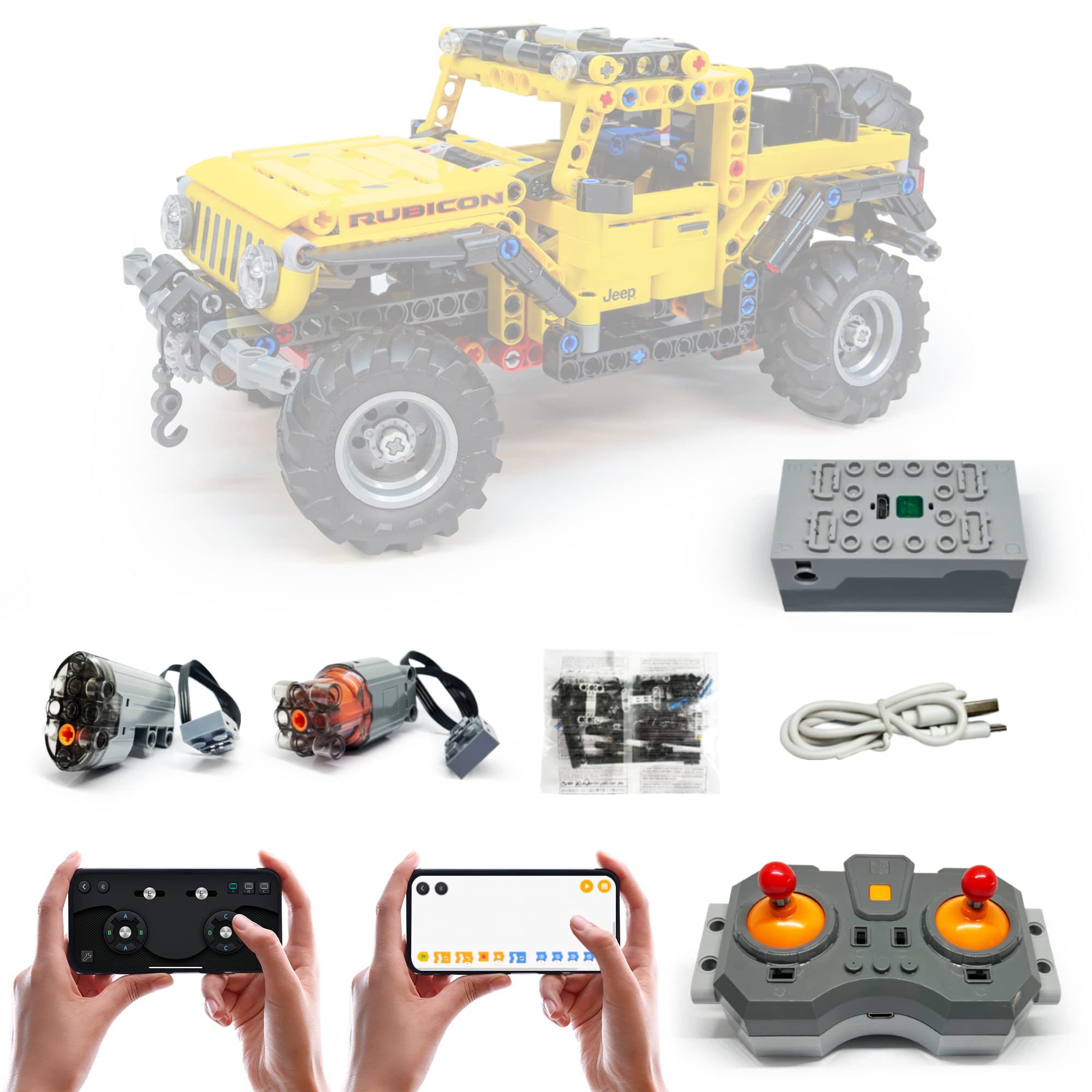 Mua Technology motor set for Lego 42122 Jeep Wrangler, app control,  programmable, with joystick remote control, 2 motors (model not included)  (super motor) trên Amazon Đức chính hãng 2023 | Giaonhan247