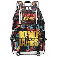 Basketball Player J-ames Multifunction Backpack Travel Laptop Fans bag For Men Women