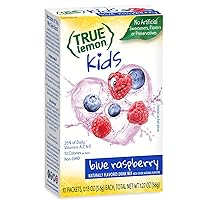 Kids Blue Raspberry - Hydration for Kids - No Preservatives, No Artificial Flavors, No Artificial Sweeteners - Low Sugar Water Flavoring - Drink Mix for Kids - Kids Juice Powdered Drink Mix 10 count(pack of 1)