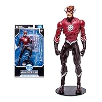 McFarlane Toys, DC Multiverse The Flash Wally West Red Suit 7-inch Action Figure, Collectible DC Rebirth Figure with Unique Collector Character Card – Ages 12+
