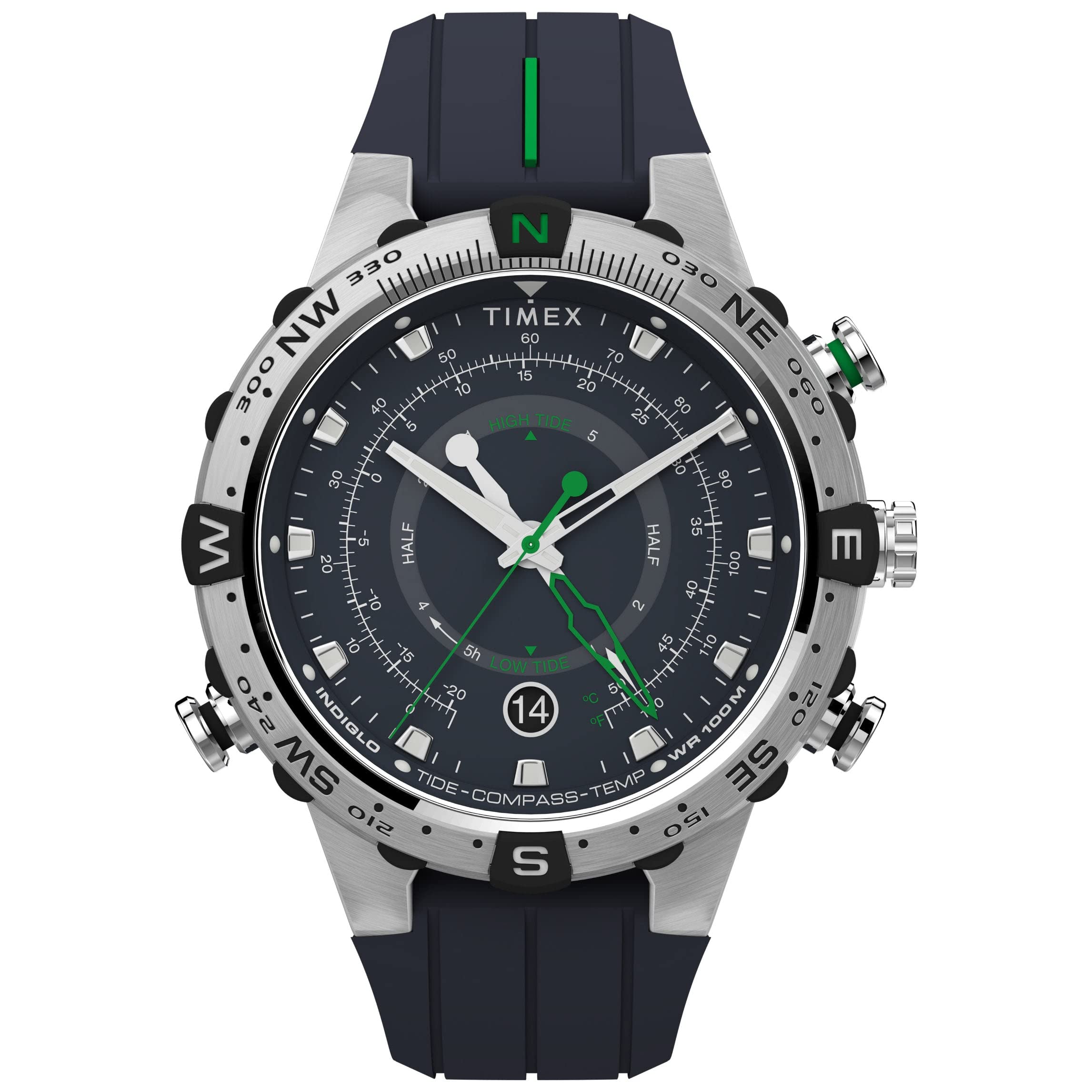Timex Men's Expedition Tide-Temp-Compass 45mm TW2V22100VQ Quartz Watch