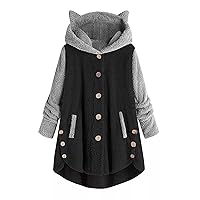 FQZWONG Winter Coats for Women Casual Long Sleeve Open Front Jacket Trendy Warm Outerwear Fashion Cardigan Clothes