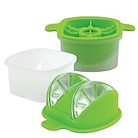 Tovolo Lime Wedge Ice Molds (Set of 2) - Slow-Melting, Leak-Free, BPA-Free/Great for Whiskey, Cocktails, Fun Drinks, and Gifts