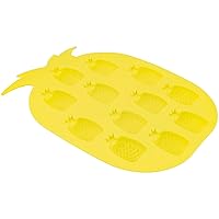 Pineapple Shaped Ice Cube Tray, Yellow - Fairly Odd Novelties - Funny Tropical Fruit Drink Ice Molds
