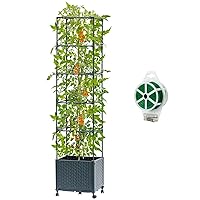 Raised Garden Bed with Tomato Planter Cage, 67.6