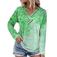 Halloween Shirts for Women,Plus Size Tops for Women 2023 V Neck Tops Trendy Cute Trendy Casual Print Long Sleeve Pullover Top