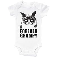 Grumpy Cat Onesie, FOREVER GRUMPY, Baby Onesie, Baby Bodysuit, Unisex Romper