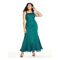 Women's Plus Size Glitter-lace Mermaid Gown Dress