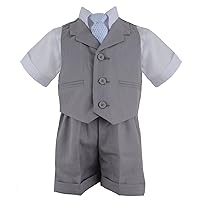 G240 Baby Toddler Boy Summer Suit Vest Short Set